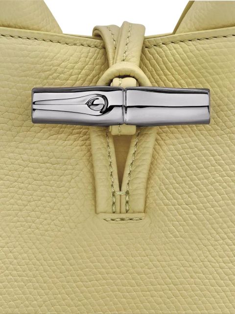 Longchamp Le Roseau XS grained-leather top handle bag - Green