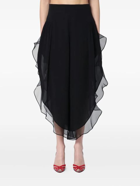 Valentino Garavani georgette balloon trousers - Black