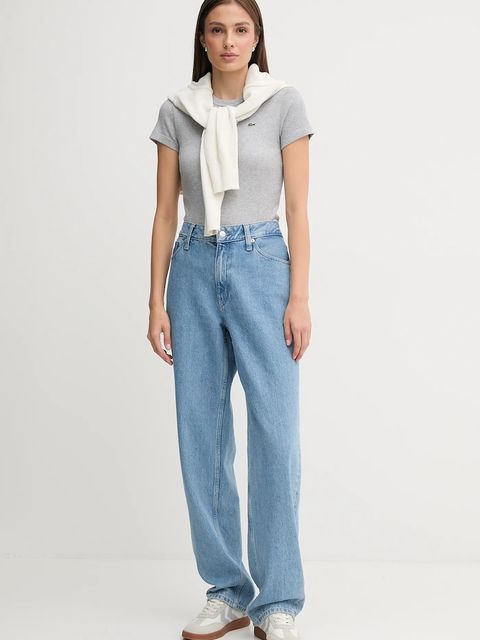 Lacoste t-shirt bawełniany damski kolor szary TF5538 - zdjęcie produktu nr 2