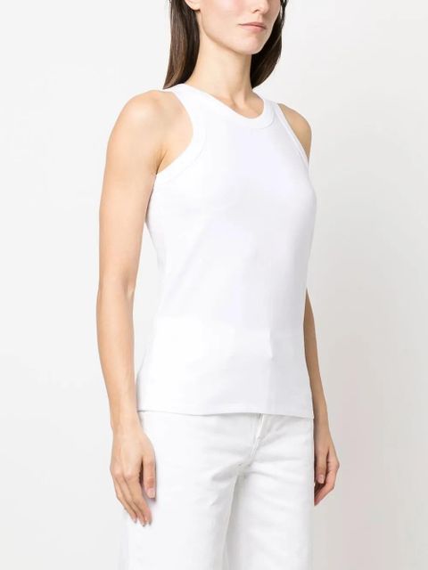 LouLou de Saison round-neck cotton tank top - White - zdjęcie produktu nr 2