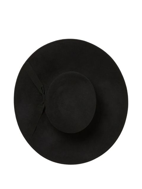 Alanui Gaucho ribbon-bow wool hat - Black - zdjęcie produktu nr 2