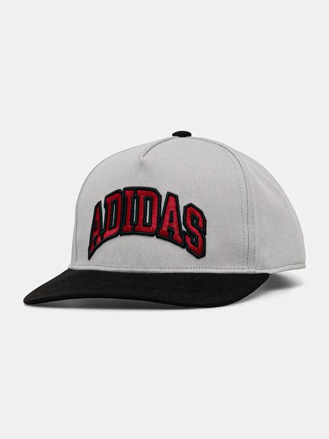 adidas Originals czapka z daszkiem kolor szary z aplikacją IX7491