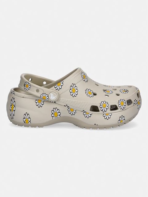 Crocs klapki na platformie damskie Classic Platform Floral Clog - zdjęcie produktu nr 1