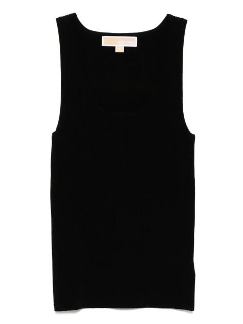 Michael Kors ribbed scoop-neck tank top - Black - zdjęcie produktu nr 1