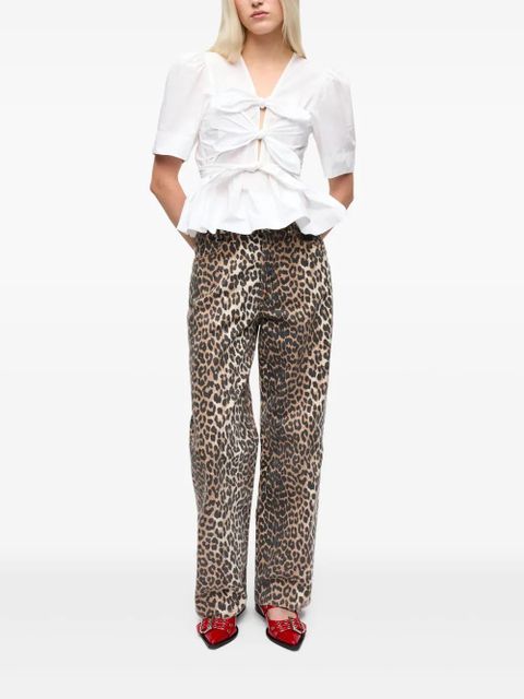 GANNI peplum blouse - White