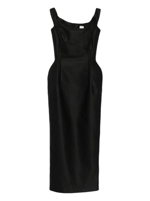 Magda Butrym silk midi dress - Black - zdjęcie produktu nr 1