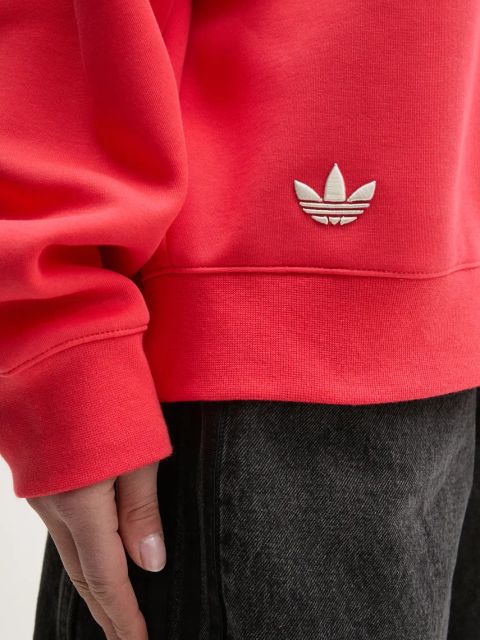 adidas Originals bluza Neuclassics damska kolor czerwony z aplikacją JI8521