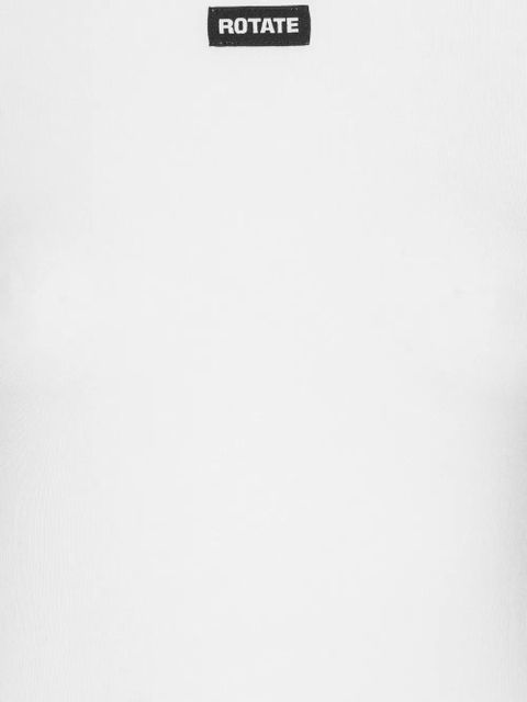 ROTATE BIRGER CHRISTENSEN logo-patch short-sleeve T-shirt - White