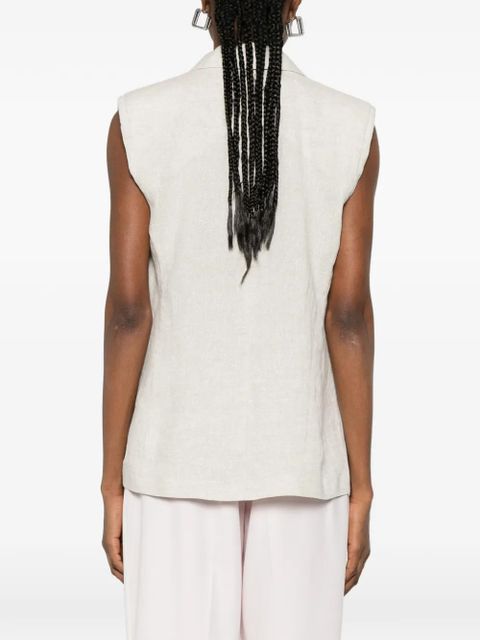 TWINSET flap-pocket single-breasted gilet - Neutrals