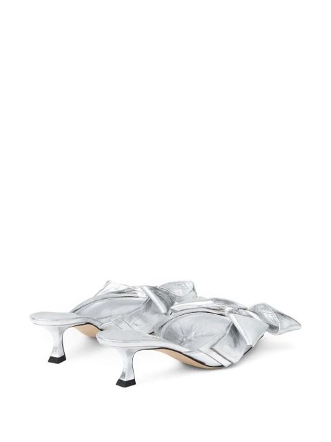 Jimmy Choo 50mm Staz mules - Silver