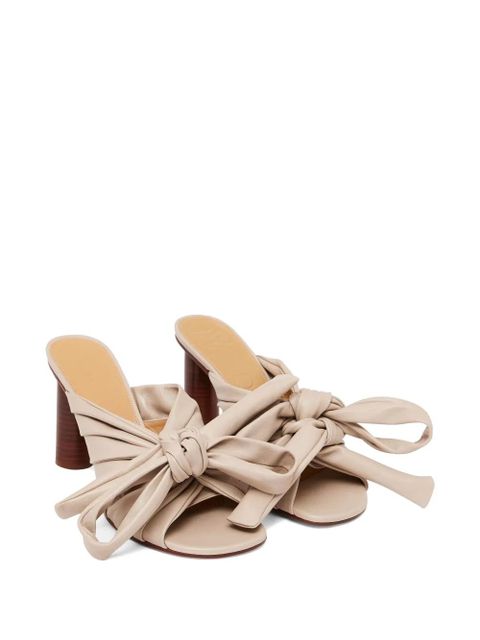 JW Anderson 95mm bow mules - Neutrals - zdjęcie produktu nr 2