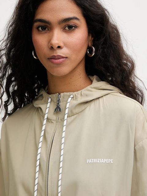 Patrizia Pepe kurtka kolor beżowy przejściowa 8O0231 A719
