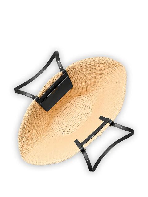 Michael Kors Isa woven straw tote bag - Neutrals - zdjęcie produktu nr 2