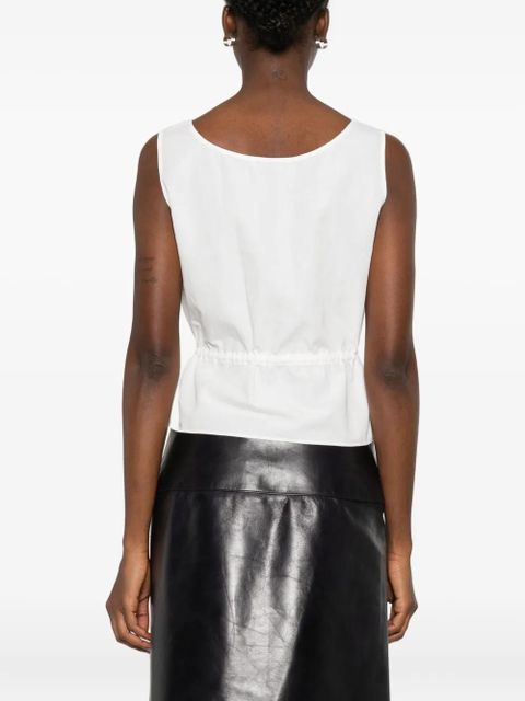 Miu Miu drawstring top - White - zdjęcie produktu nr 2