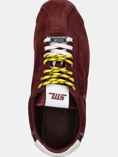 Steve Madden sneakersy zamszowe Mirage-Sm damskie kolor bordowy 11003908