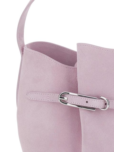 Liffner mini Belted suede bucket bag - Pink
