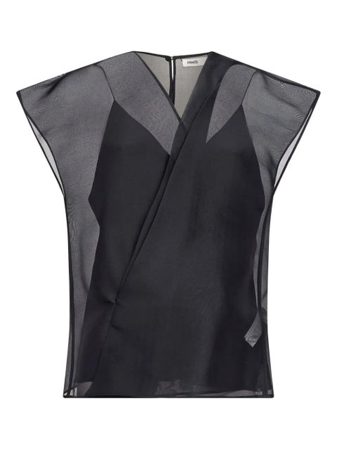 KHAITE short-sleeves blouse - Black - zdjęcie produktu nr 1