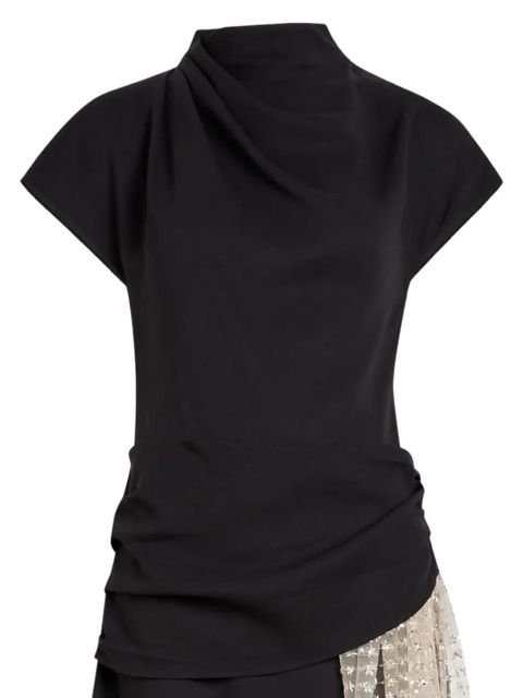 STAUD Effie asymmetric midi dress - Black - zdjęcie produktu nr 2