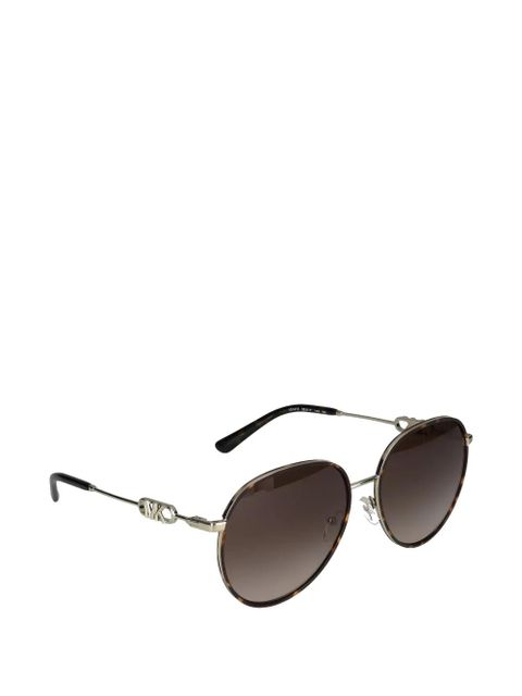 Michael Kors oval logo sunglasses - Brown