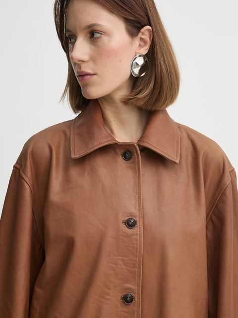 Herskind płaszcz skórzany Halston - zdjęcie produktu nr 2