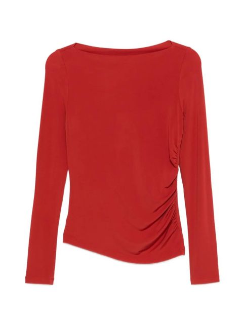 Max Mara ruched long-sleeves top - Red - zdjęcie produktu nr 1