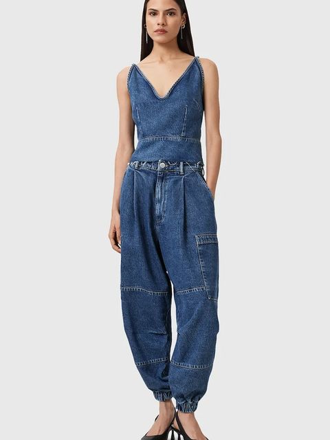 AllSaints jeansy SOL damskie high waist W005TD - zdjęcie produktu nr 1