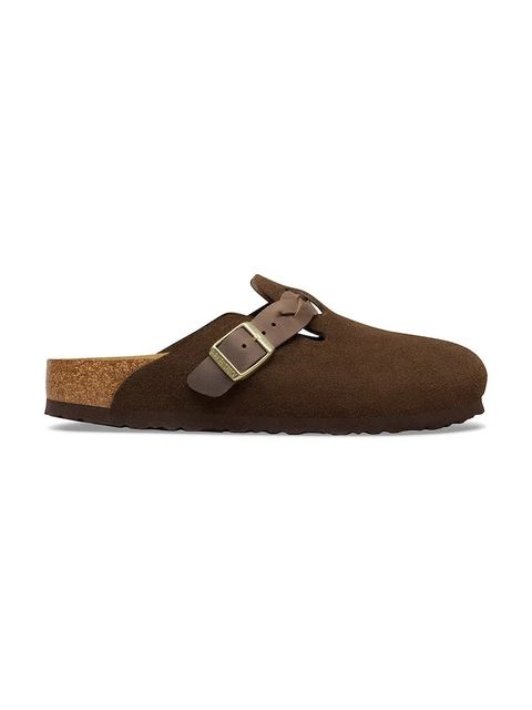 Birkenstock klapki zamszowe Boston - zdjęcie produktu nr 2