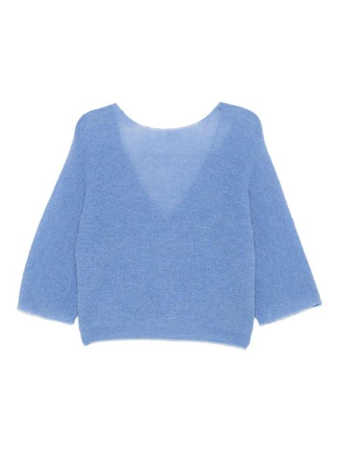 Ba&Sh Isaac V-neck jumper - Blue - zdjęcie produktu nr 1