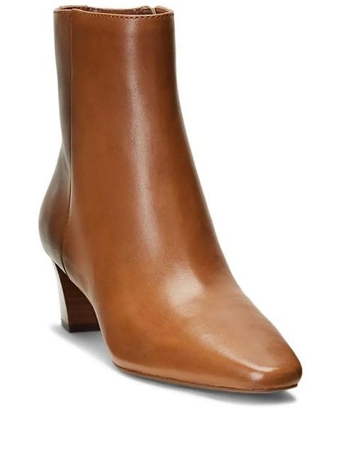 Lauren Ralph Lauren Willa leather zip-fastening boots - Brown - zdjęcie produktu nr 1