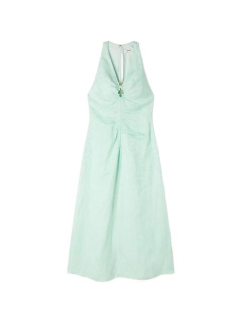 SANDRO jacquard floral dress - Green - zdjęcie produktu nr 1