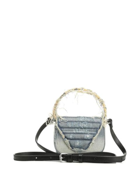 Diesel 1DR XS frayed logo shoulder bag - Blue - zdjęcie produktu nr 2