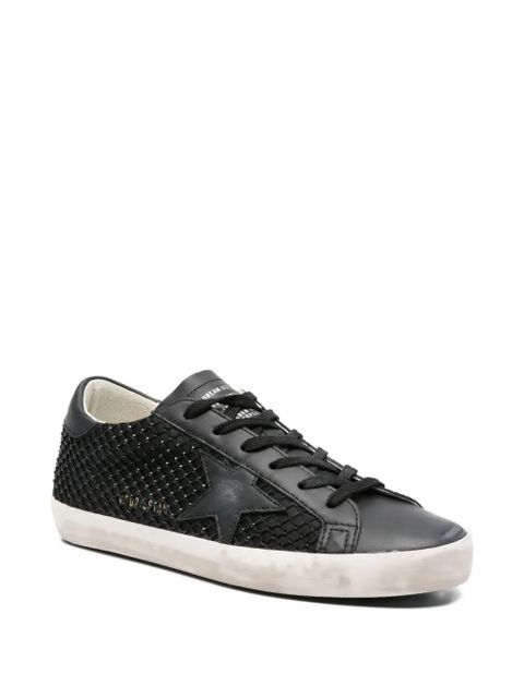 Golden Goose Super-Star beaded leather trainers - Black - zdjęcie produktu nr 2