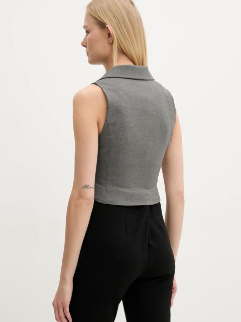 Morgan kamizelka CJANA.F kolor szary jednorzędowa CJANA.F