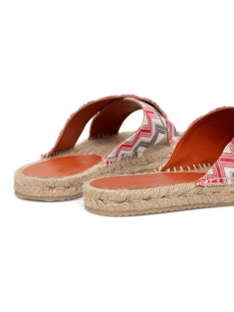 Missoni zigzag espadrilles - White