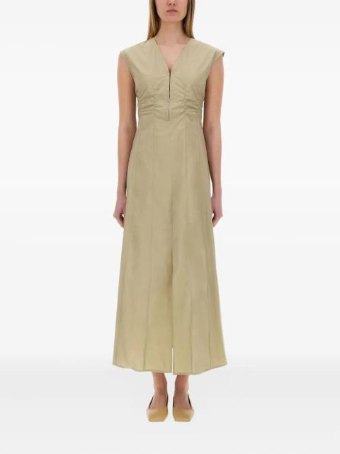 Alysi v-neck maxi dress - Green
