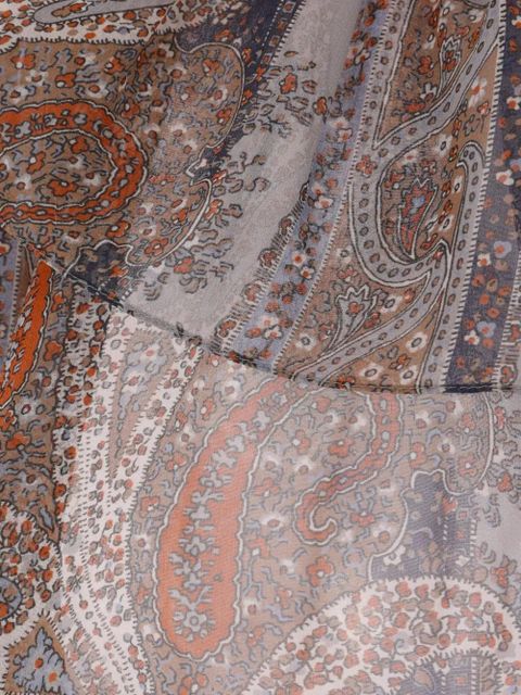 Saint Laurent paisley-print silk blouse - Neutrals