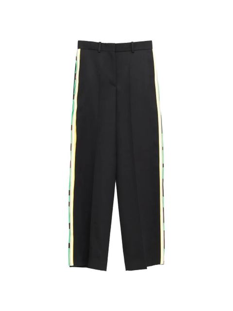 LOEWE striped-detail trousers - Black - zdjęcie produktu nr 1