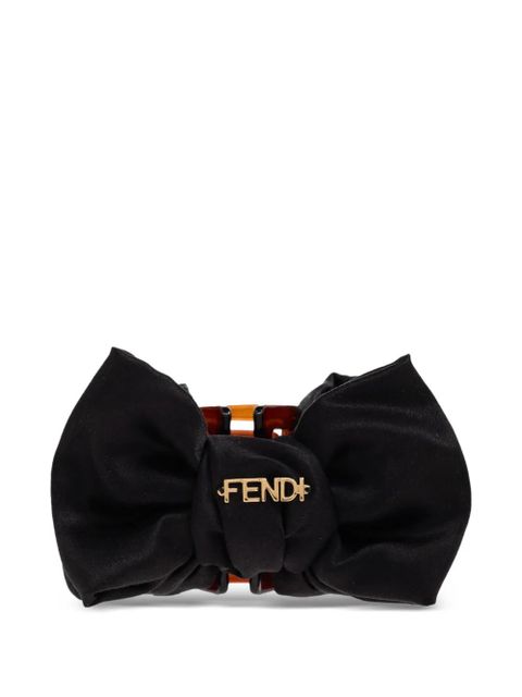 FENDI bow-embellishment hair clip - Black - zdjęcie produktu nr 1