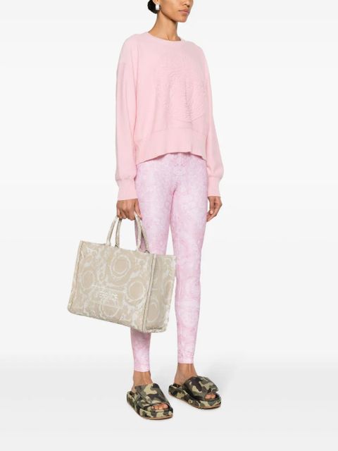 Versace large Barocco Athena tote bag - Brown