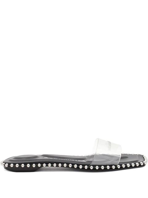 Alexander Wang beaded clear-strap flats - Black - zdjęcie produktu nr 1
