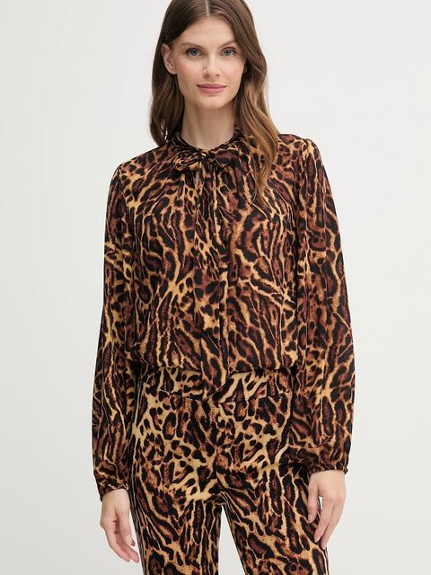 Joseph Ribkoff bluzka damska kolor brązowy wzorzysta 253077 - zdjęcie produktu nr 1