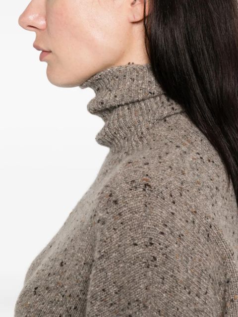The Row Mirai turtleneck sweater - Brown