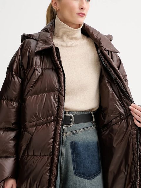 MMC STUDIO kurtka puchowa kolor brązowy RODA.COAT