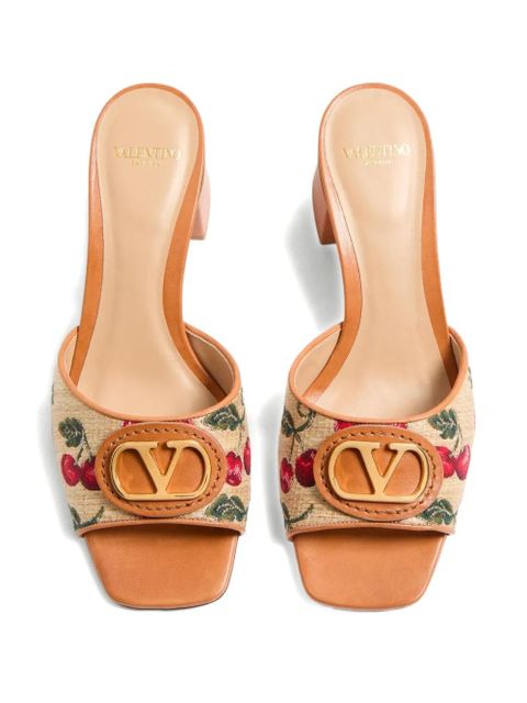 Valentino Garavani 60mm VLogo Signature Cherryfic sandals - Neutrals