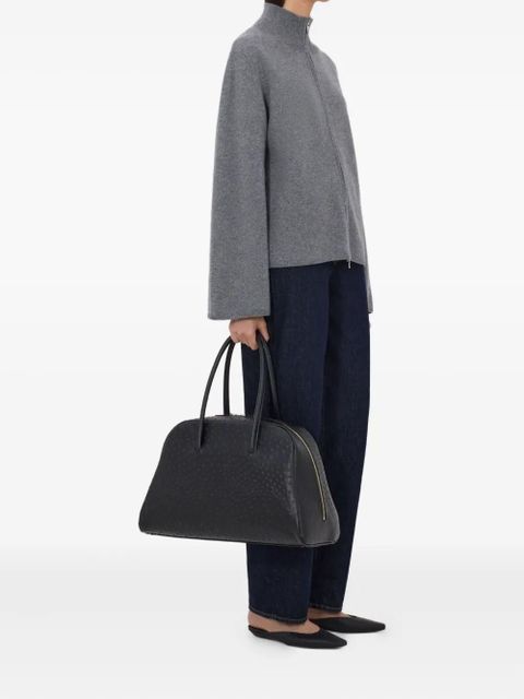 LouLou de Saison Gabi zipped stand-collar cardigan - Grey