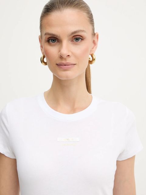 Armani Exchange t-shirt bawełniany damski kolor biały XW001369 AF10356