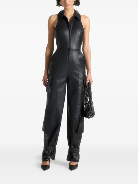 Manière De Voir halterneck cargo jumpsuit - Black - zdjęcie produktu nr 1