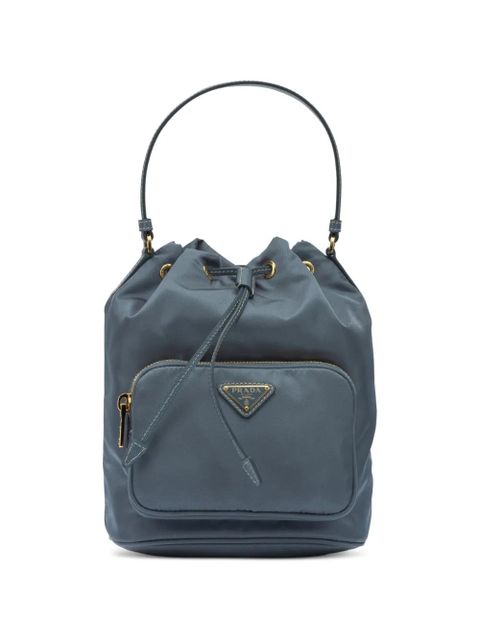 Prada drawstring zip bucket bag - Blue - zdjęcie produktu nr 1