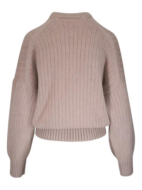 KHAITE Lennox ribbed sweater - Neutrals