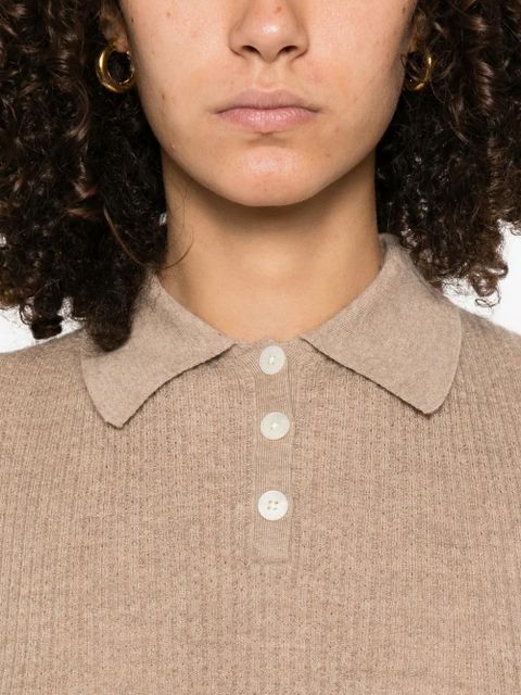 Guest In Residence cashmere polo shirt - Brown